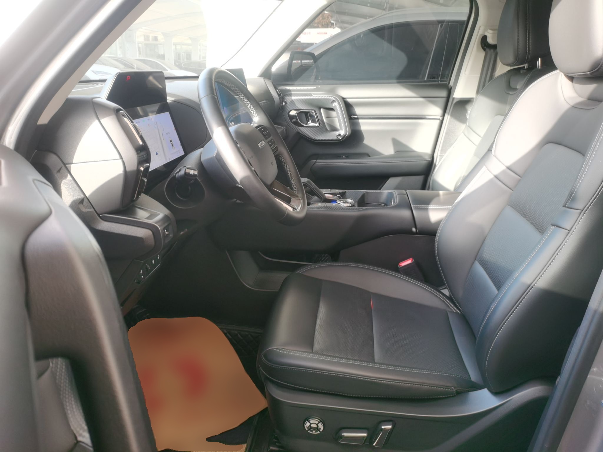 Переднее сиденье в автомобиле