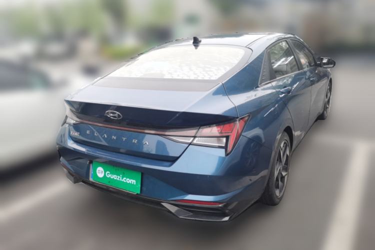 Used Hyundai Elantra 2021 1.5L CVT GLX Elite Edition Rear Right 45 Deg