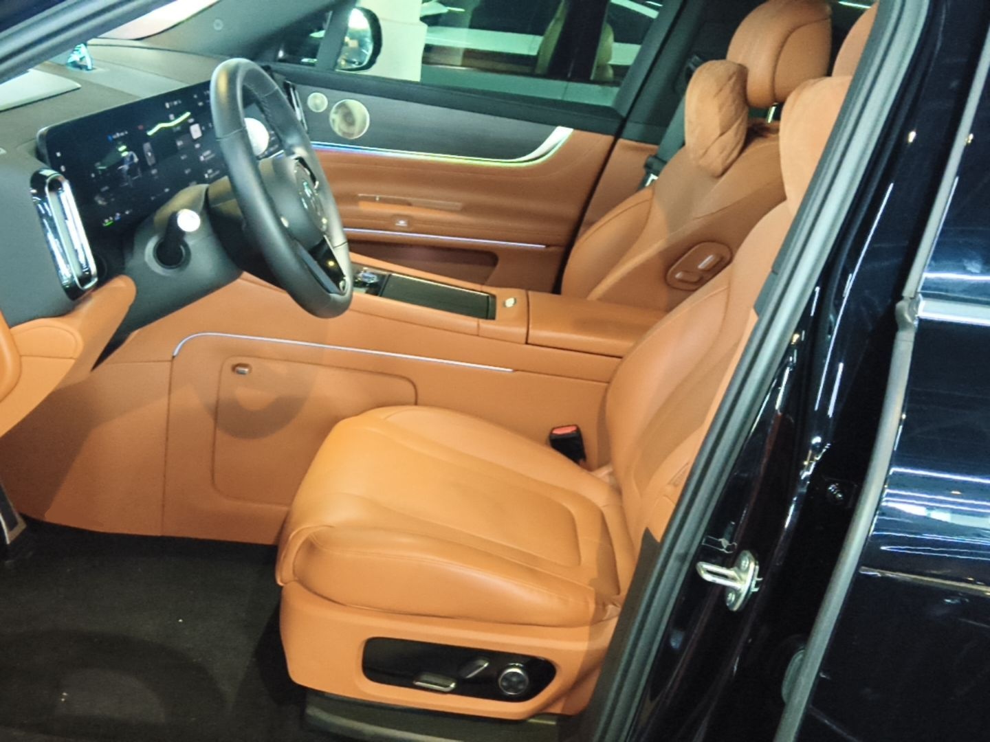 Vordere Reihe im Auto
