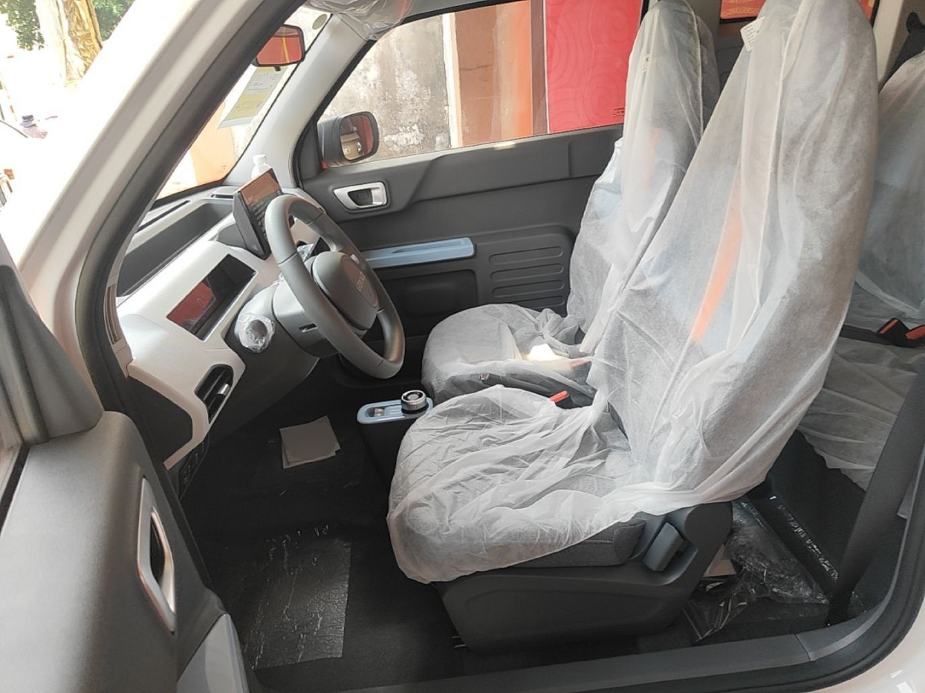 Vordere Reihe im Auto
