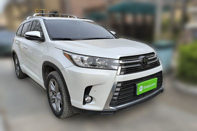 Used Toyota Highlander 2021 2.0T Four-Wheel Drive Prestige Version 7 Seats Front Right 45 Deg
