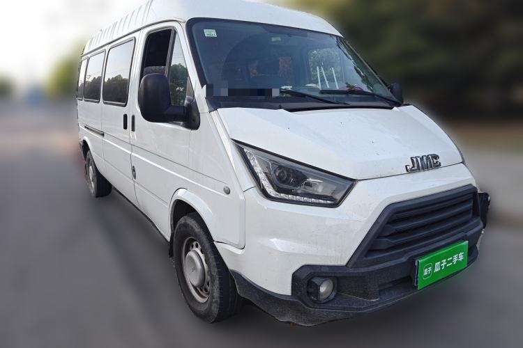 Used JMC Transit 2019 2.8T Commercial Version Intelligent Automatic Transmission Long Wheelbase Mid-Height 6-Seater Rear Single Tire China VI Emission Standard JX493
