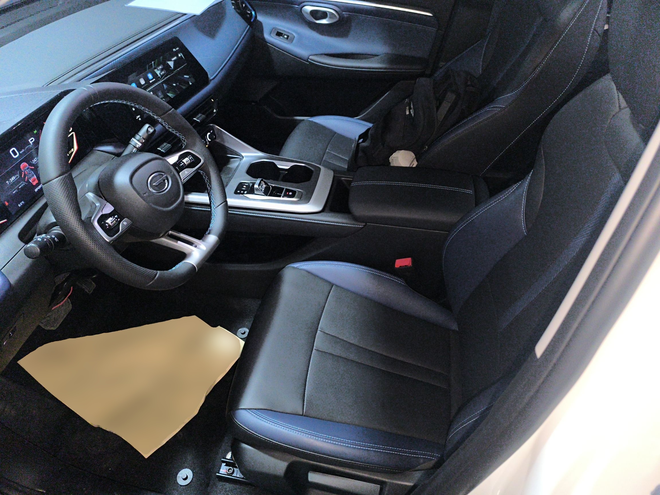 Переднее сиденье в автомобиле