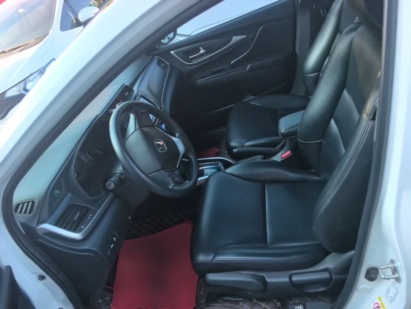 Vordere Reihe im Auto
