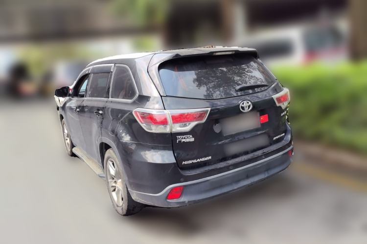 Used Toyota Highlander 2015 2.0T Four-Wheel Drive Luxury Edition 7-Seater Rear Left 45 Deg