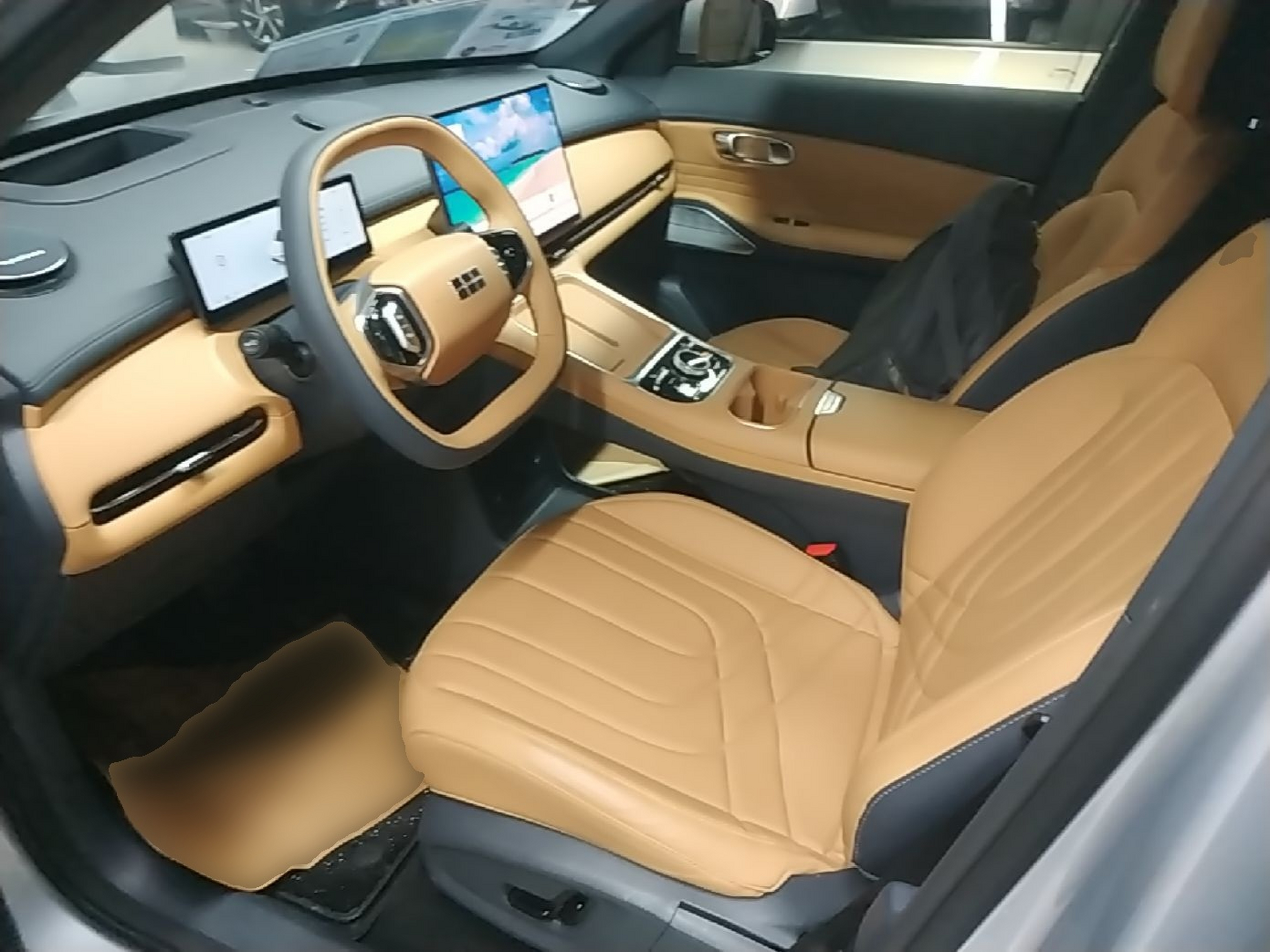 Vordere Reihe im Auto