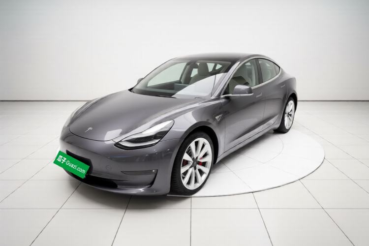 Used Tesla Model 3 2020 Long-Range Rear-Wheel-Drive Version Front Left 45 Deg