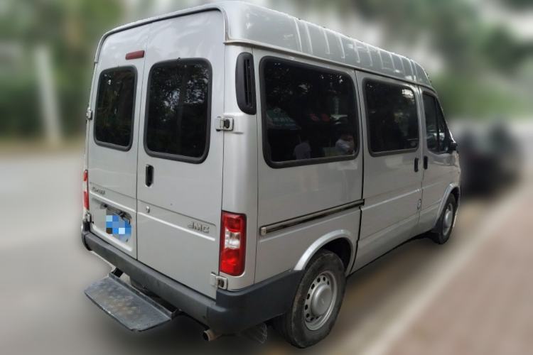 Used JMC Transit 2019 2.8T Commercial Version Short Wheelbase Mid-Roof 6-Seater China VI JX493 Rear Right 45 Deg