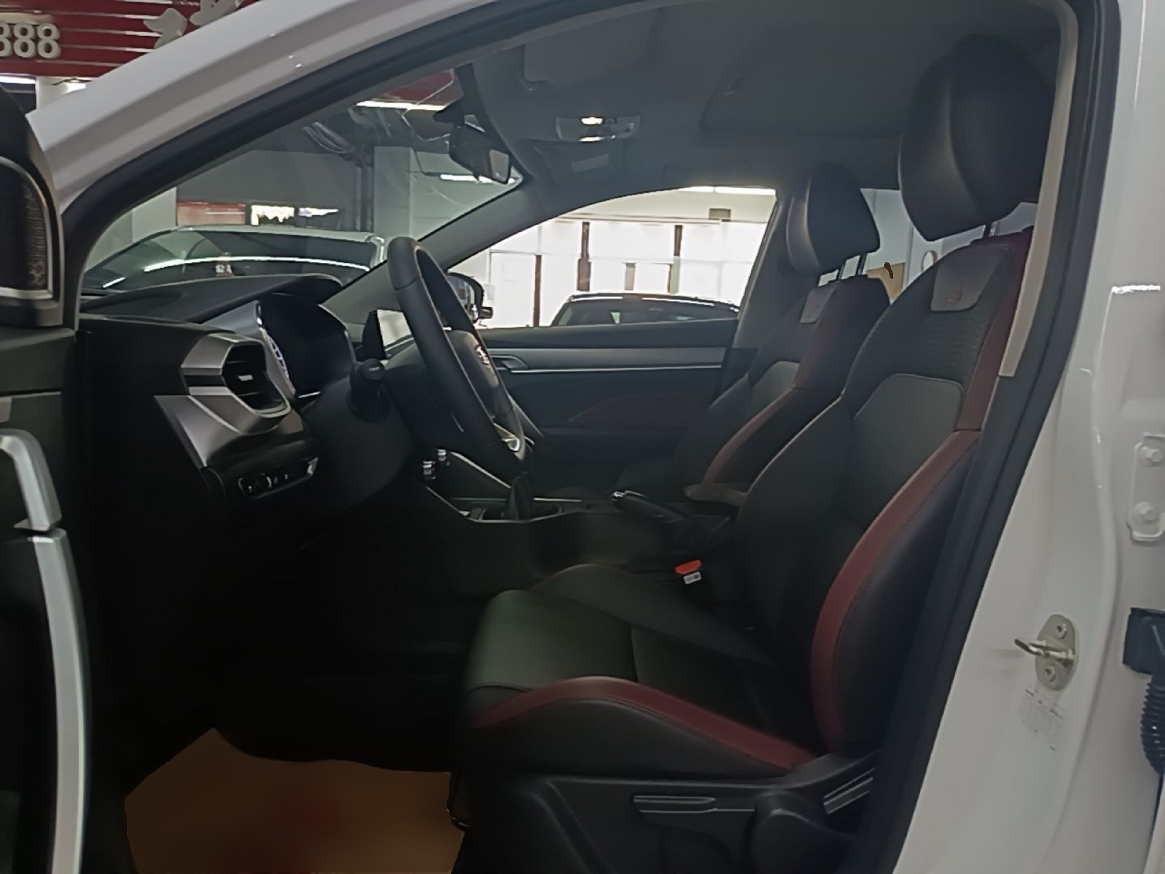 Vordere Reihe im Auto