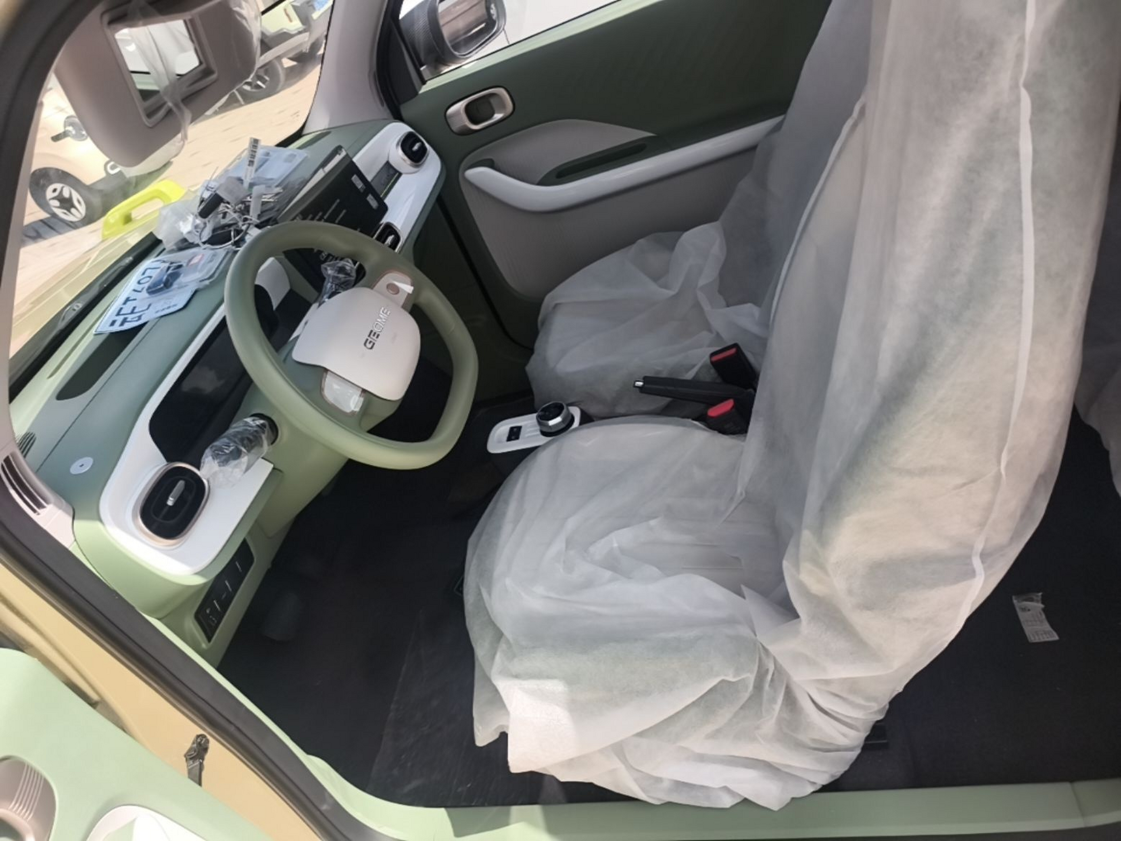 Vordere Reihe im Auto