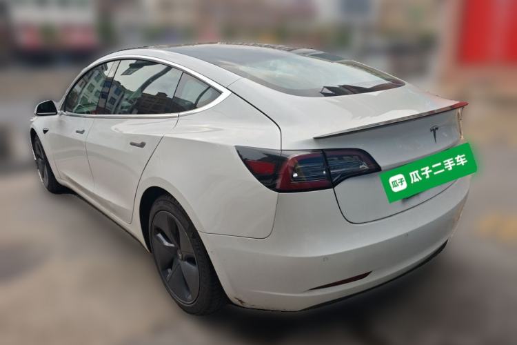 Used Tesla Model 3 2019 Long-Range All-Wheel-Drive Version Rear Left 45 Deg