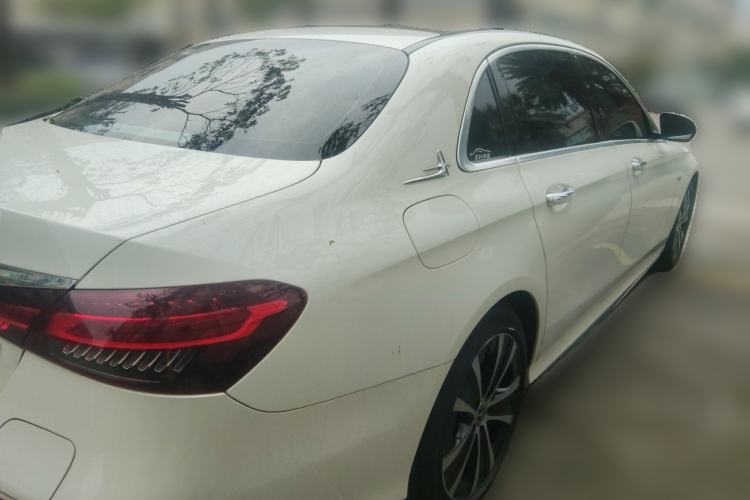 Used Mercedes-Benz E-Class New Energy 2021 E 350 e L Plug-in Hybrid Sports Sedan Rear Right 45 Deg