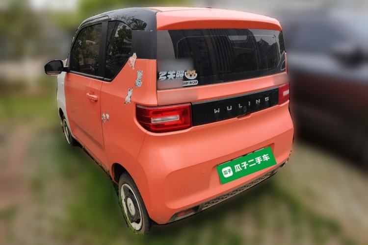 Used Wuling Hongguang MINIEV 2022 Macaron Fashion Model Lithium Iron Phosphate Rear Left 45 Deg