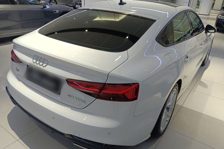 Used Audi A5 2021 Sportback 40 TFSI Fashionable and Dynamic Model Rear Right 45 Deg