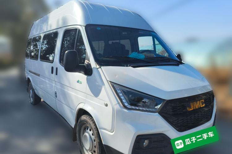Used JMC Transit 2021 2.8T Space King Standard Version Long Wheelbase Mid-Height Roof Rear Single Tire – Step 6-Seater Diesel China VI Emission Standard JX493
