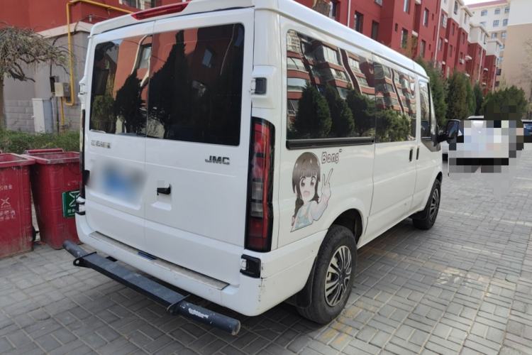 Used JMC Fushun 2023 2.0T Manual Short-Wheelbase Low-Roof Commercial Multi-Purpose Passenger Vehicle 6 Seats with Dual-Opening Tailgate Rear Right 45 Deg