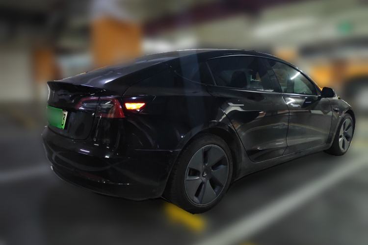 Used Tesla Model 3 2021 Standard Range Rear-Drive Upgraded Version Rear Right 45 Deg