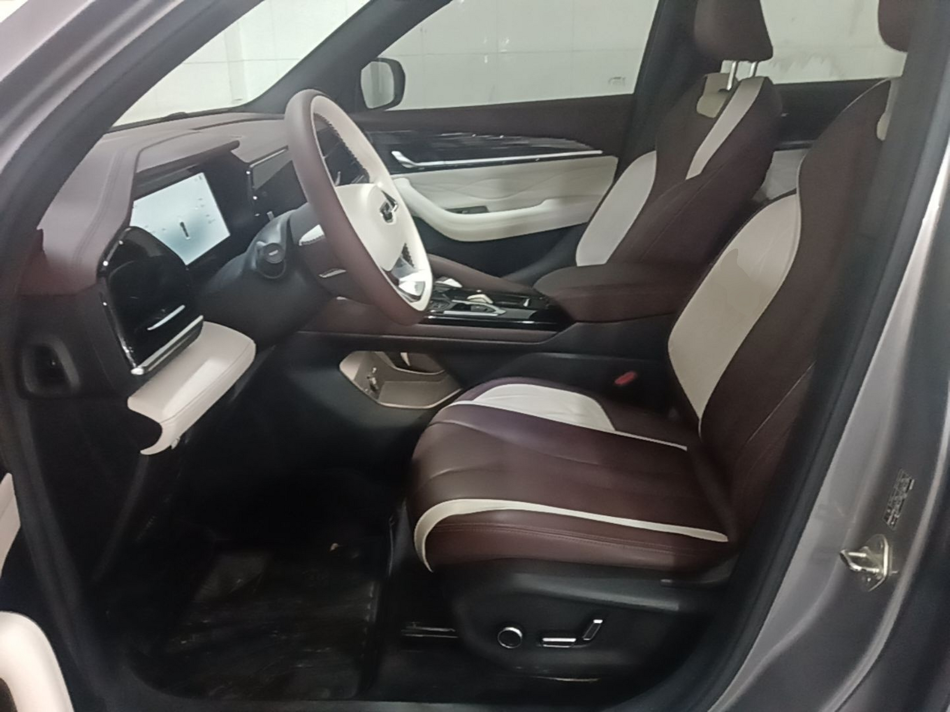 Vordere Reihe im Auto