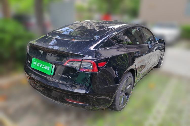 Used Tesla Model 3 2021 Standard Range Rear-Wheel Drive Upgraded Version 3D6 Rear Right 45 Deg