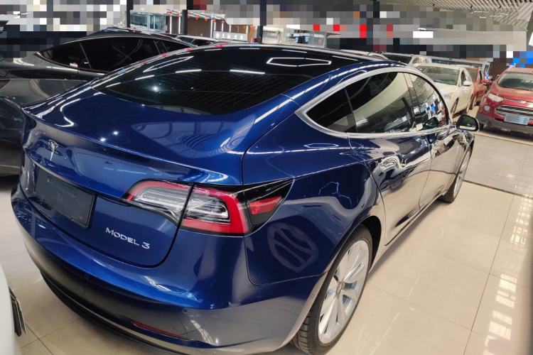 Used Tesla Model 3 2019 Standard Range Rear-Drive Upgraded Version Rear Right 45 Deg