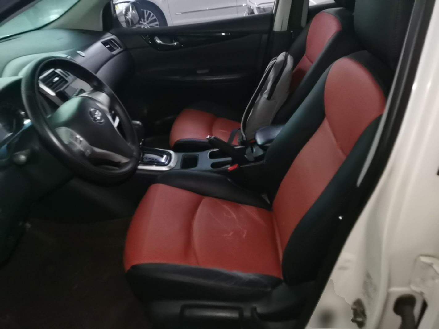 Vordere Reihe im Auto