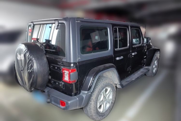 Used Jeep Wrangler 2019 2.0T Sahara Four-Door Version China VI Emission Standard Rear Right 45 Deg