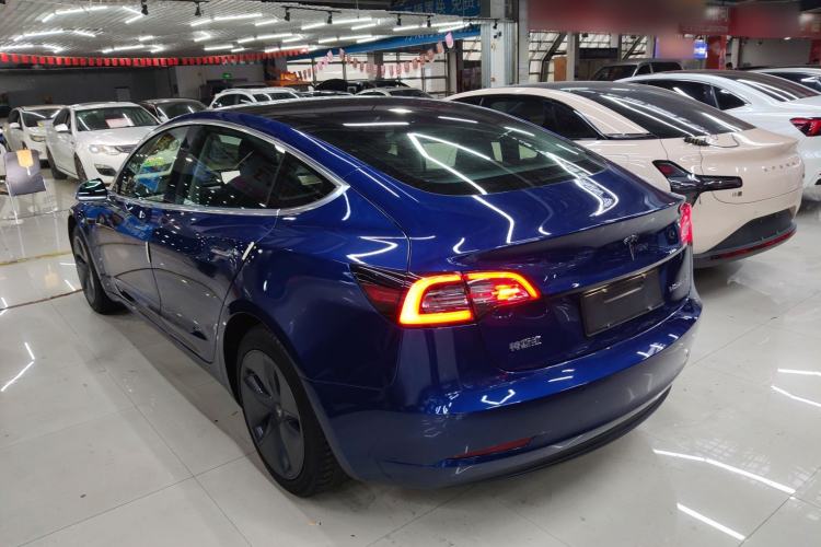 Used Tesla Model 3 2020 Refreshed Version Long-Range Rear-Wheel Drive Rear Left 45 Deg