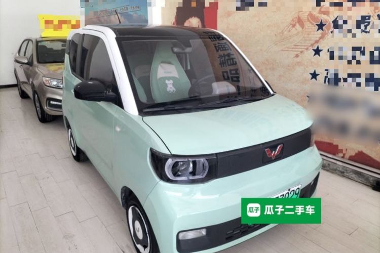 Used Wuling Hongguang MINIEV 2021 Macaron Premium Model – Lithium Iron Phosphate Front Right 45 Deg