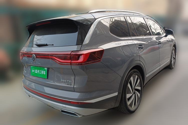 Used Volkswagen Talagon 2022 380TSI All-Wheel-Drive Luxury Prestige Pro 7-Seater Rear Right 45 Deg