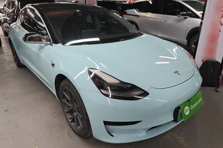 Used Tesla Model 3 2021 Standard Range Rear-Drive Upgraded Version Front Right 45 Deg