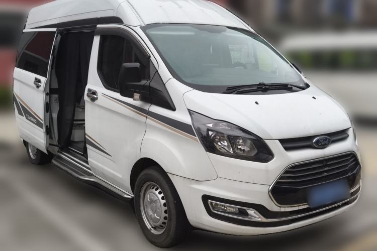 Used Ford Transit 2019 2.0T Gasoline Automatic Multi-Function Commercial Vehicle Mid-Roof 6-Seater China VI Standard Front Right 45 Deg