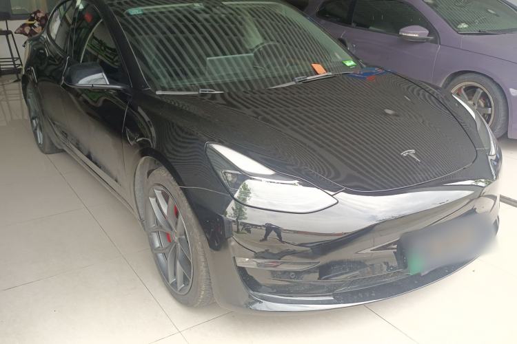 Used Tesla Model 3 2022 Performance High-Performance All-Wheel-Drive Version Front Right 45 Deg