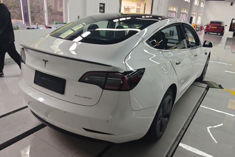 Used Tesla Model 3 2019 Long-Range All-Wheel-Drive Version Rear Right 45 Deg