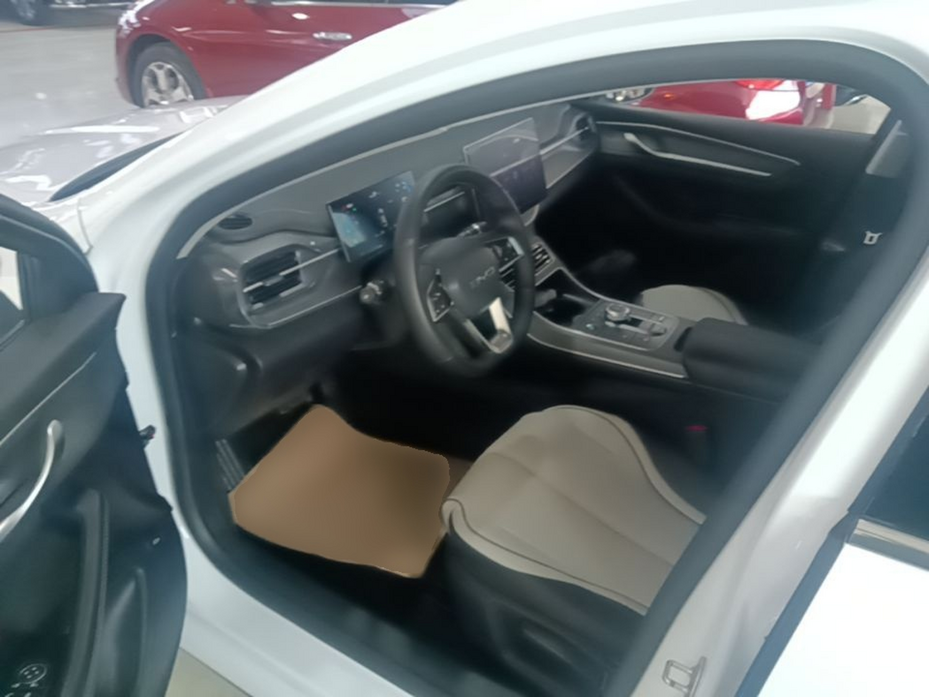 Vordere Reihe im Auto