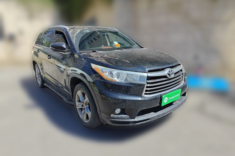 Used Toyota Highlander 2015 2.0T Four-Wheel Drive Luxury Edition 7-Seater Front Right 45 Deg