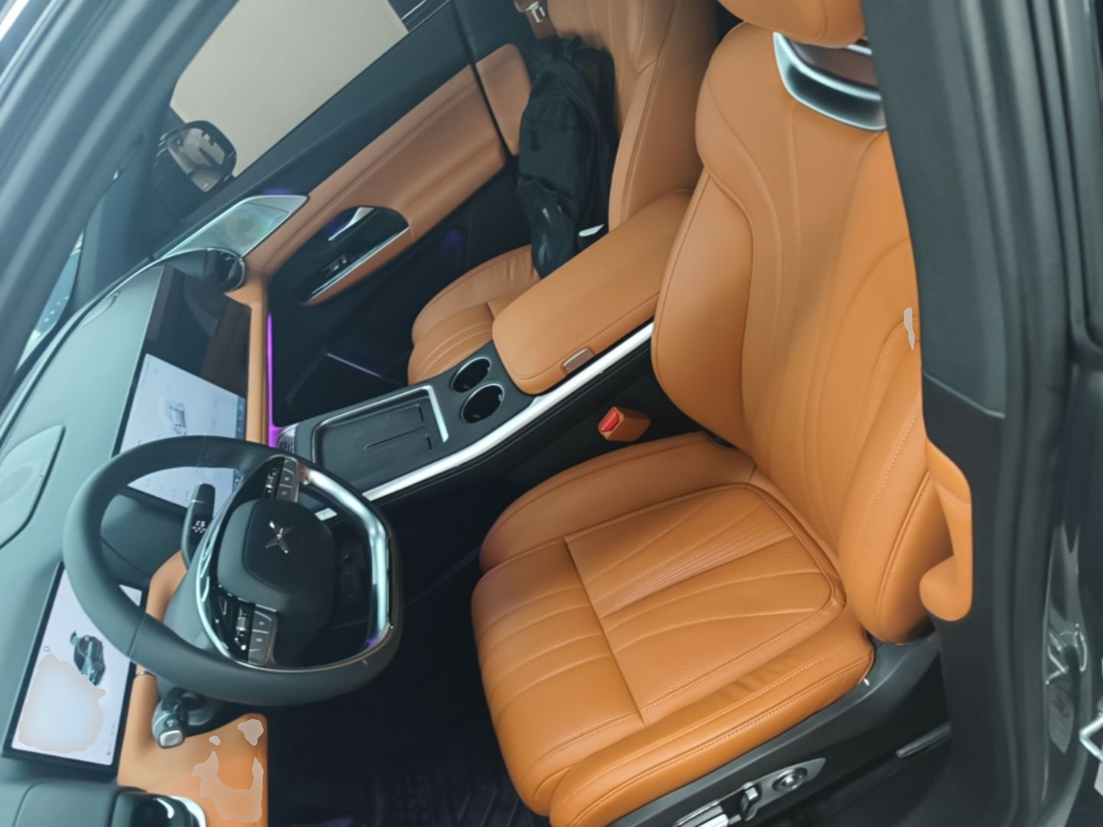 Vordere Reihe im Auto