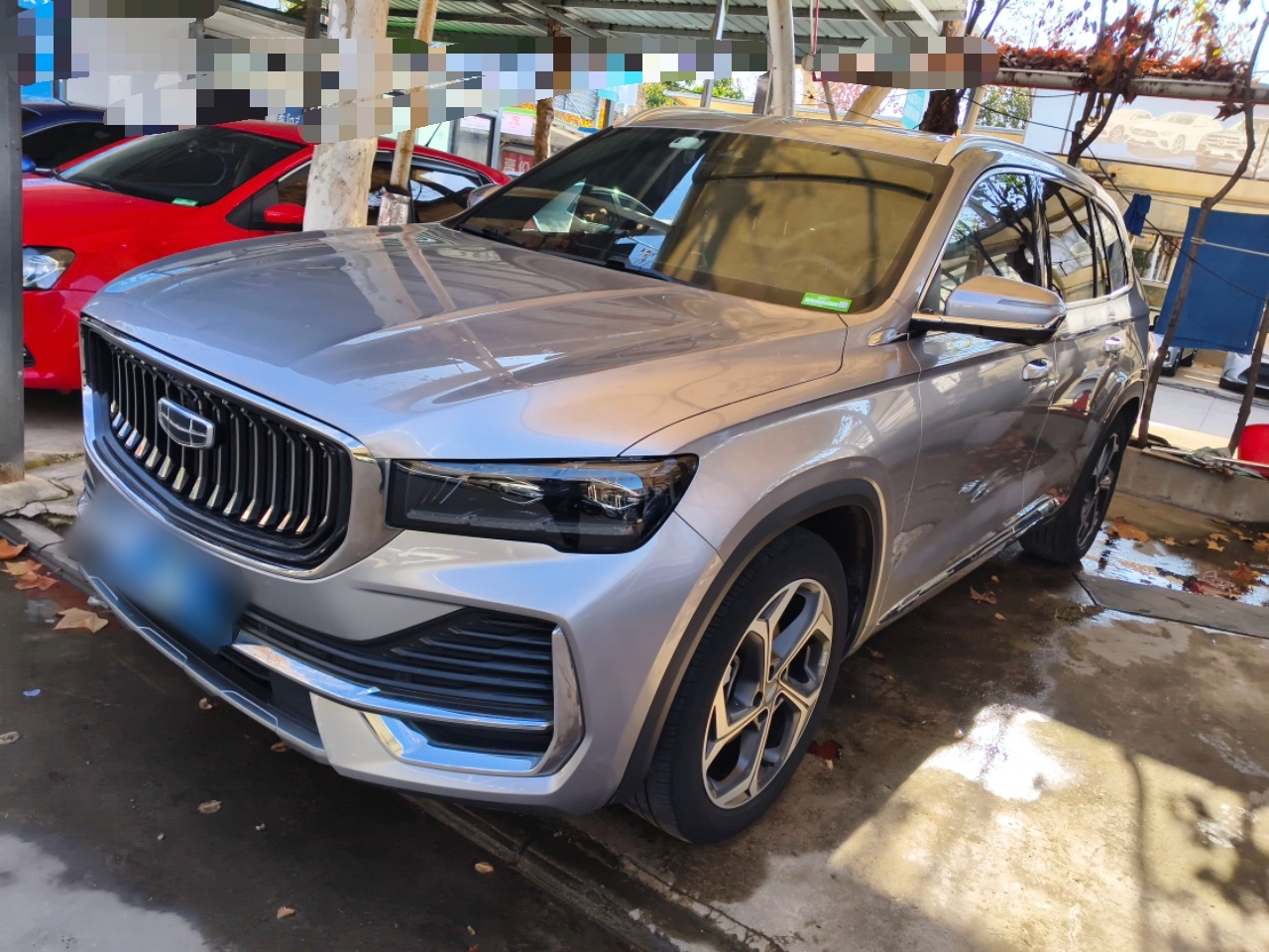 Под передней частью автомобиля