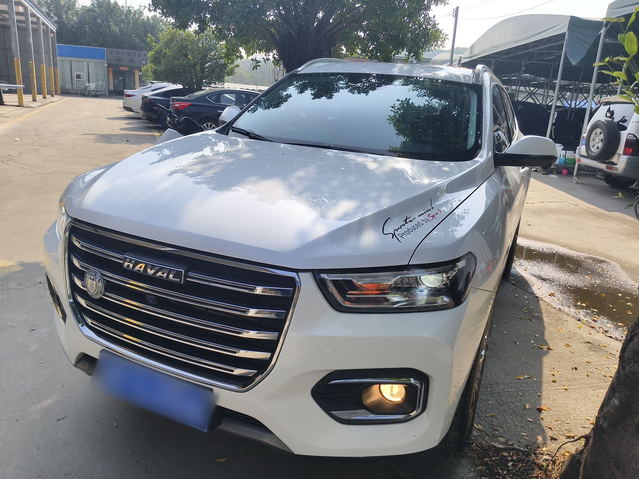 تحت مقدمة السيارة