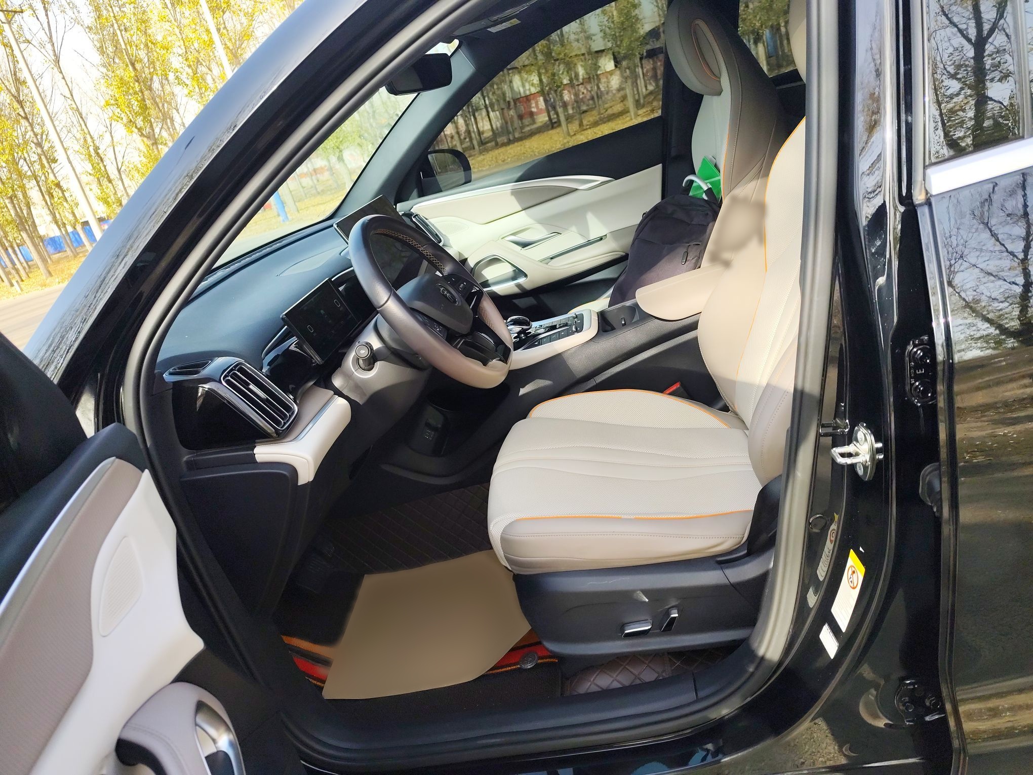 Переднее сиденье в автомобиле