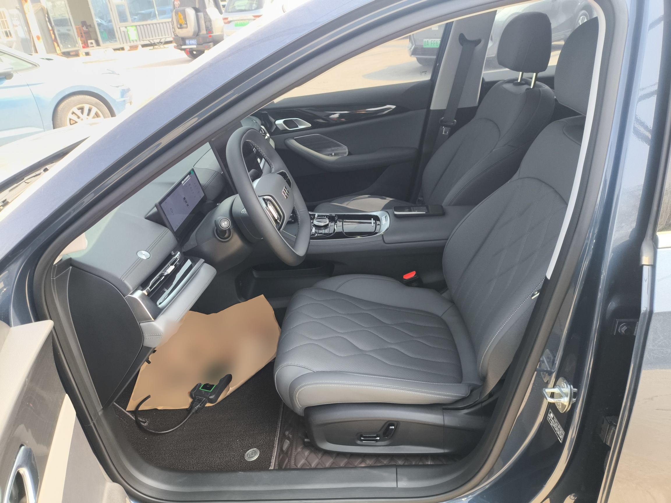 Переднее сиденье в автомобиле