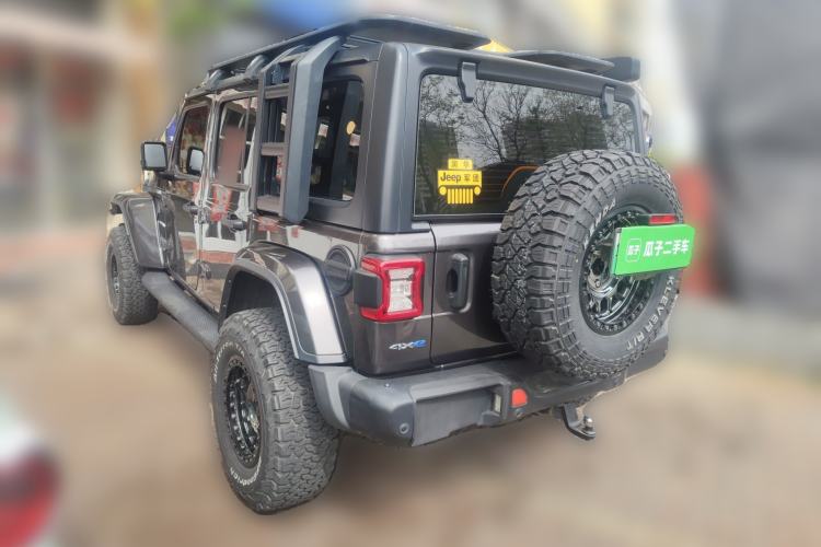 Used Jeep Wrangler New Energy 2021 Four-Door 2.0T 4xe Sahara Rear Left 45 Deg