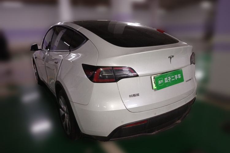 Used Tesla Model Y 2021 Standard Range Rear-Wheel Drive Version Rear Left 45 Deg