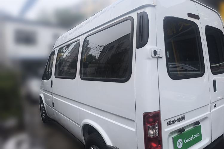 Used JMC Transit 2019 2.8T Commercial Version Short Wheelbase Mid-Roof 6-Seater China VI JX493 Rear Left 45 Deg