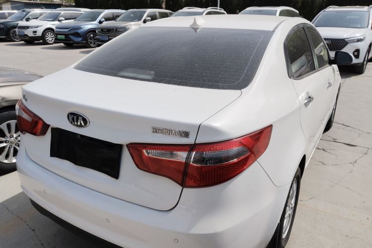 Used Kia K2 2012 Sedan 1.4L MT GLS Commemorative Edition Rear Right 45 Deg
