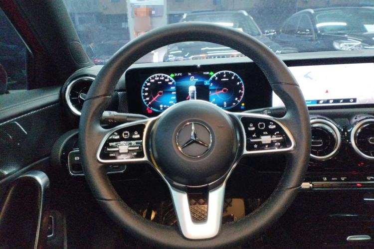 Used Mercedes-Benz A-Class 2022 Restyled A 200 L Sport Sedan Dynamic Version Steering Wheel