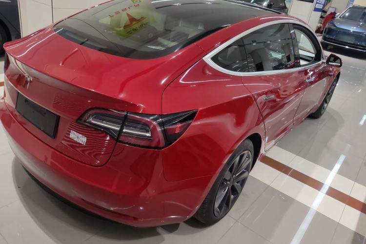 Used Tesla Model 3 2019 Long-Range Rear-Wheel-Drive Version Rear Right 45 Deg