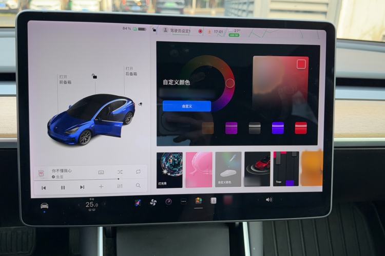 Used Tesla Model 3 2020 Revised Version Standard Range Rear-Wheel Drive – Upgraded Edition Audio And AC Panel