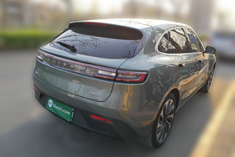 Used Hima AITO M5 2022 Extended-Range Four-Wheel Drive Ultimate Edition Rear Right 45 Deg