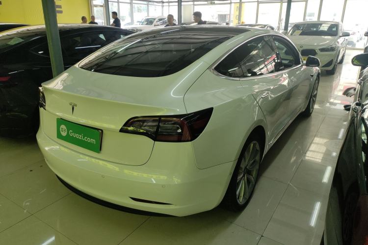 Used Tesla Model 3 2019 Long-Range Rear-Wheel-Drive Version Rear Right 45 Deg