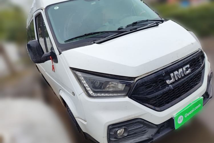 Used JMC Transit 2021 2.8T Space King Standard Version Long Wheelbase Mid-Height Roof Rear Single Tire – Step 6-Seater Diesel China VI Emission Standard JX493
